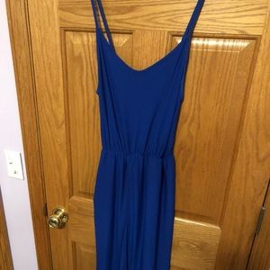 blue jump suit